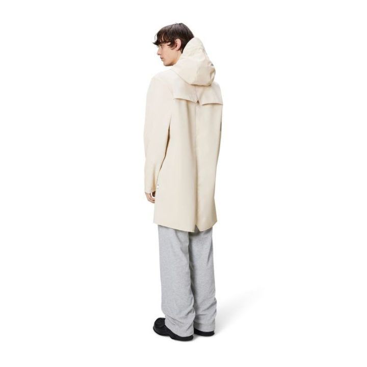 Uniseks ilga lietaus striukė Rains Long Jacket, smėlio