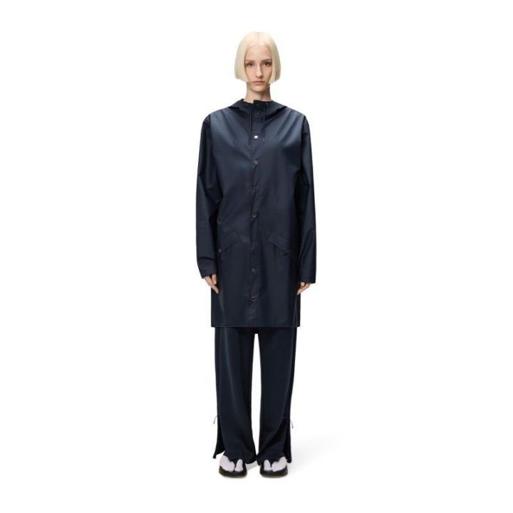 Uniseks ilga neperšlampama striukė Rains Long Jacket, tamsiai mėlyna