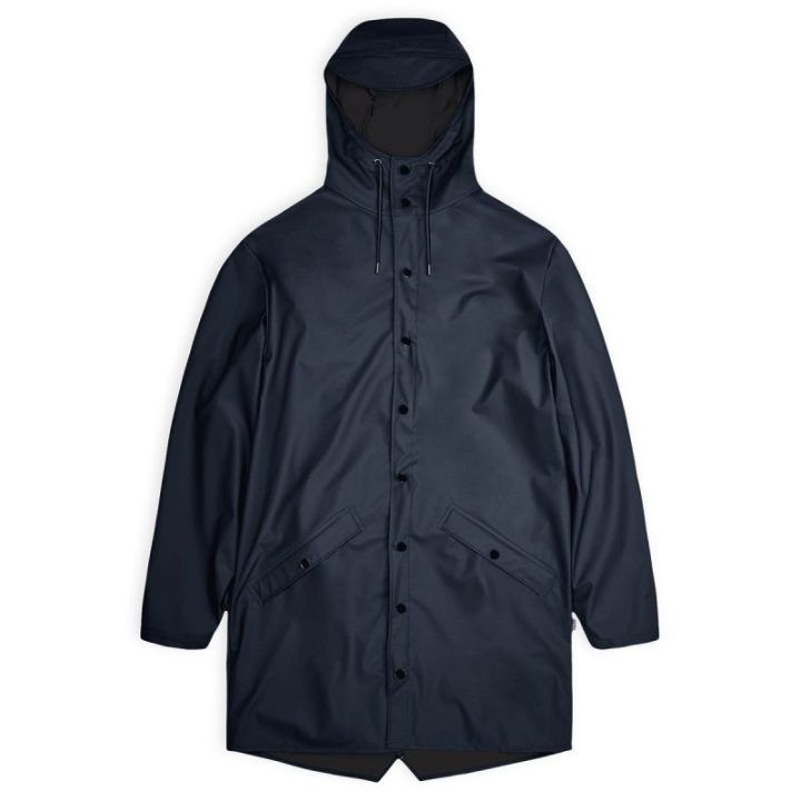 Uniseks ilga neperšlampama striukė Rains Long Jacket, tamsiai mėlyna