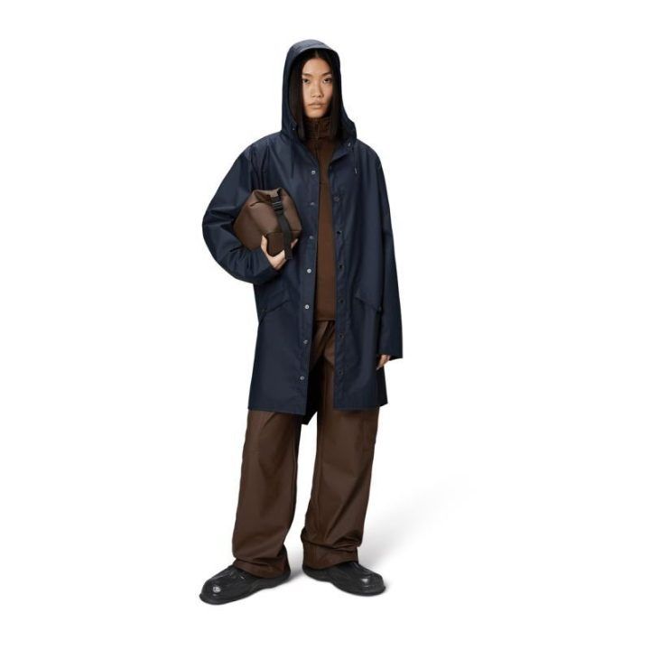 Uniseks ilga neperšlampama striukė Rains Long Jacket, tamsiai mėlyna