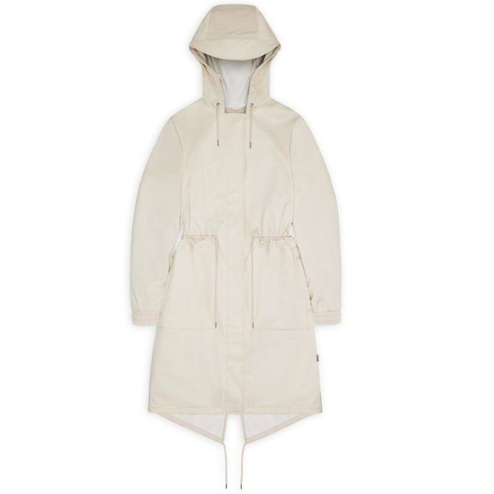 Moteriška laisvo kirpimo parka Rains String, smėlio