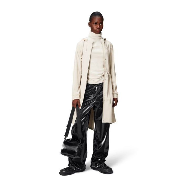 Moteriška laisvo kirpimo parka Rains String, smėlio