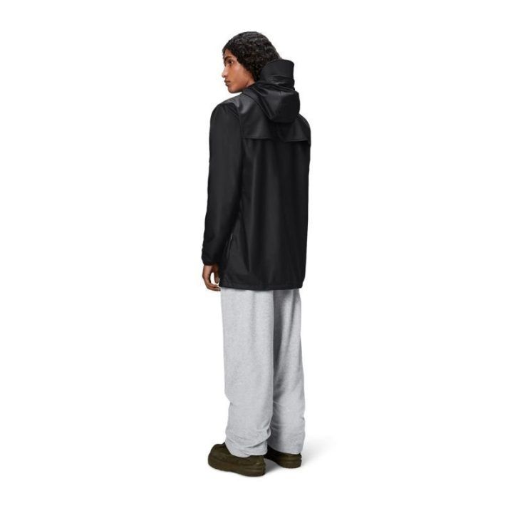 Ilga neperšlampama striukė Rains Cargo Long Jacket, juoda