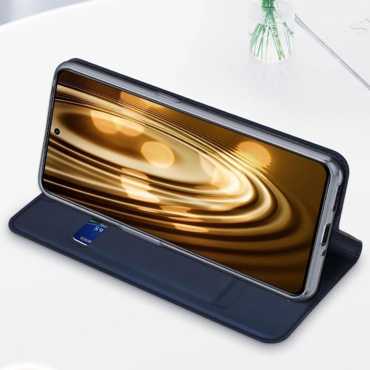 Skin Pro dėklas Realme GT Neo 5 / Realme GT3 flip cover card wallet stand black