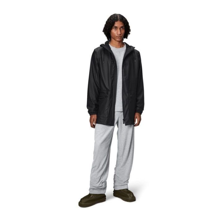 Ilga neperšlampama striukė Rains Cargo Long Jacket, juoda