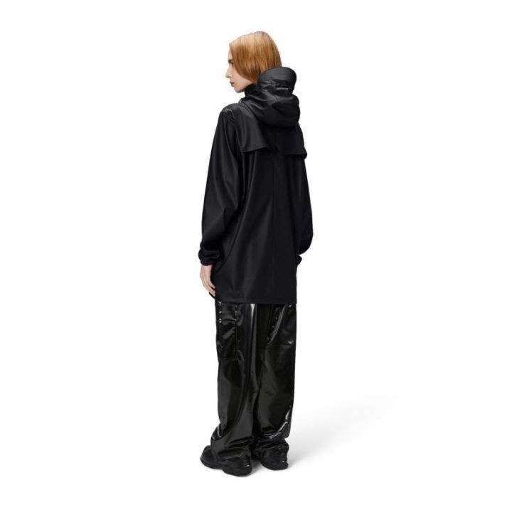 Ilga neperšlampama striukė Rains Cargo Long Jacket, juoda
