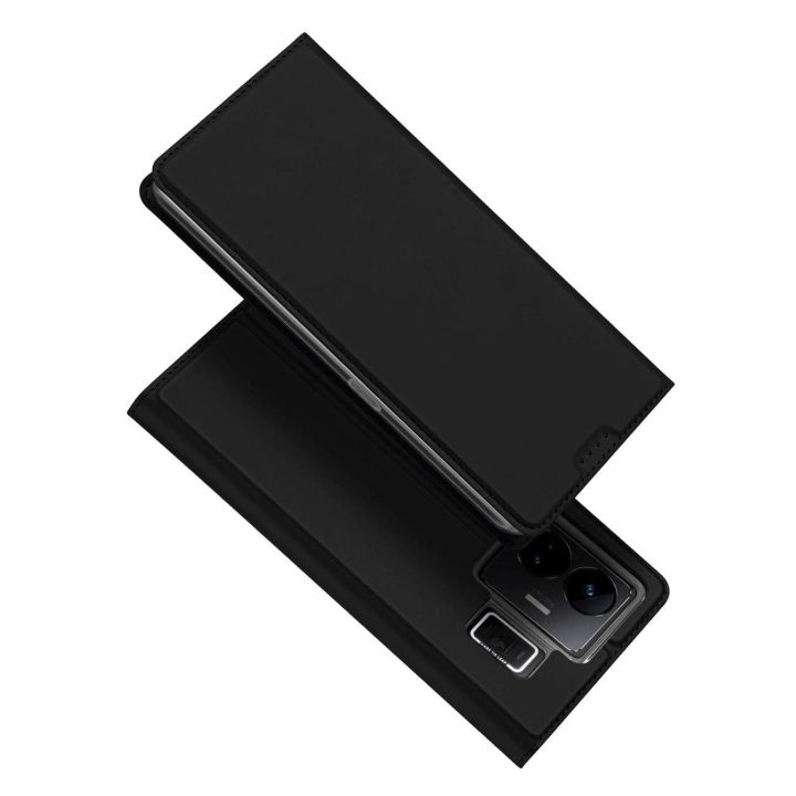 Skin Pro dėklas Realme GT Neo 5 / Realme GT3 flip cover card wallet stand black