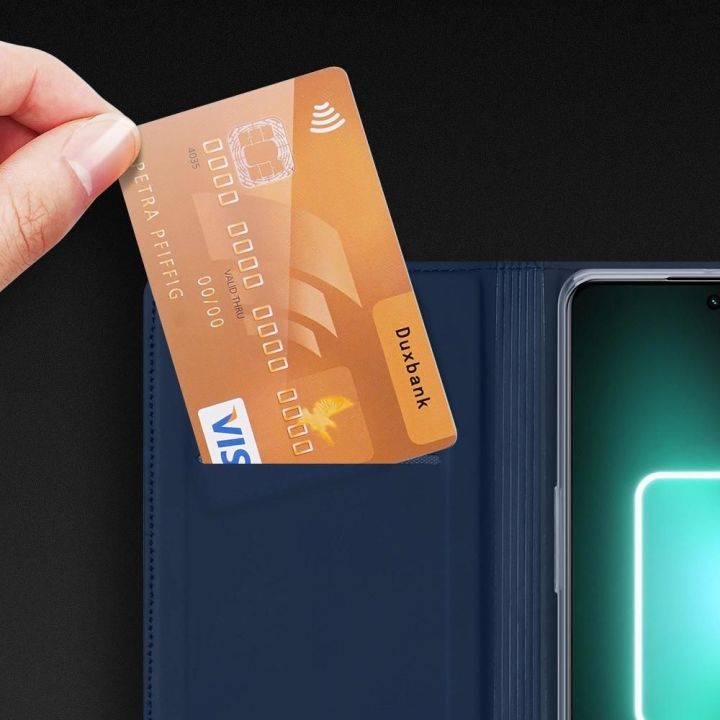 Skin Pro dėklas Realme GT Neo 5 / Realme GT3 flip cover card wallet stand black