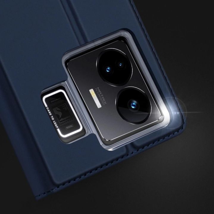 Skin Pro dėklas Realme GT Neo 5 / Realme GT3 flip cover card wallet stand black