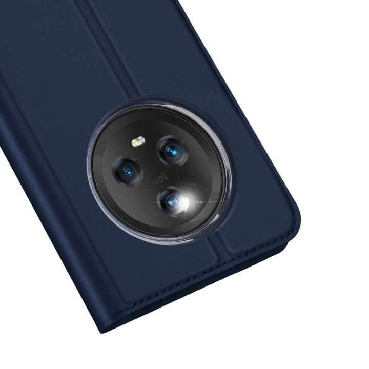 Skin Pro dėklas Honor Magic5 flip cover card wallet stand blue