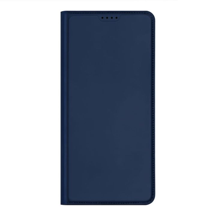 Skin Pro dėklas Honor Magic5 flip cover card wallet stand blue