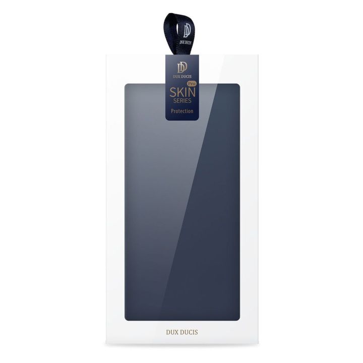 Skin Pro dėklas Honor Magic5 flip cover card wallet stand blue