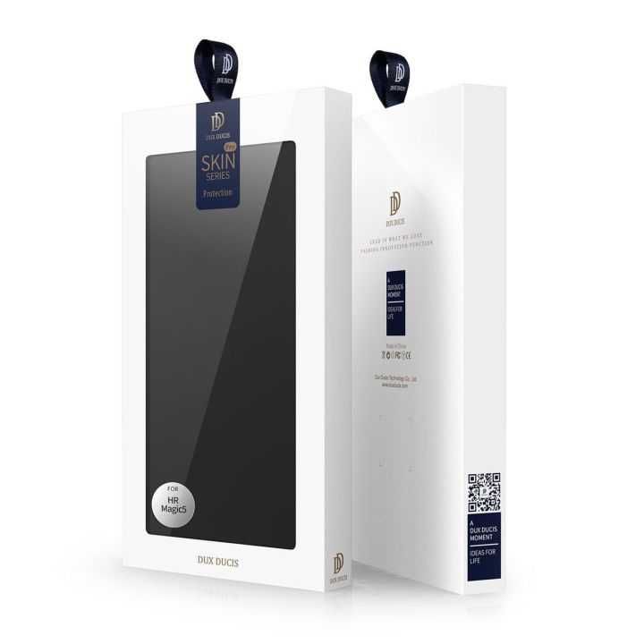 Skin Pro dėklas Honor Magic5 flip cover card wallet stand black