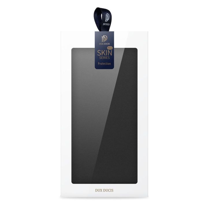 Skin Pro dėklas Honor Magic5 flip cover card wallet stand black