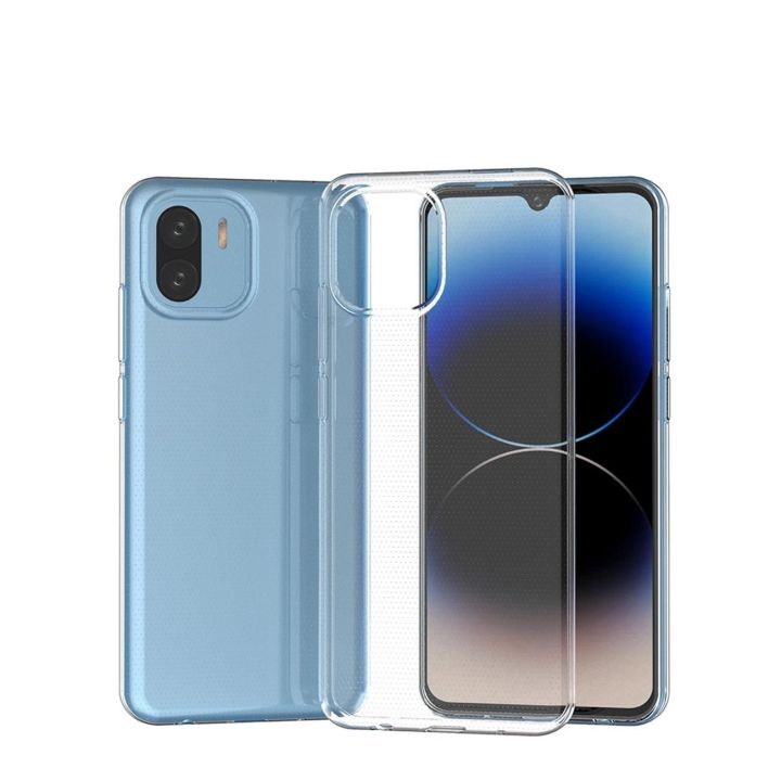 Ultra Clear 0,5 mm korpusas Xiaomi Redmi A2 / Redmi A1 plonam korpusui skaidrus