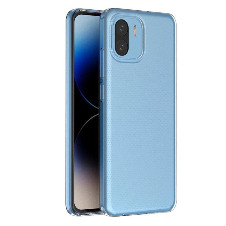 Ultra Clear 0,5 mm korpusas Xiaomi Redmi A2 / Redmi A1 plonam korpusui skaidrus