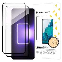 Full Glue grūdintas stiklas 2x grūdintas stiklas Realme GT Neo 5 / Realme GT3 9H visam ekranui su juodu rėmeliu