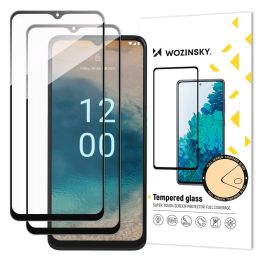 Full Glue grūdintas stiklas 2x grūdintas stiklas Nokia G22 9H per visą ekraną su juodu rėmeliu