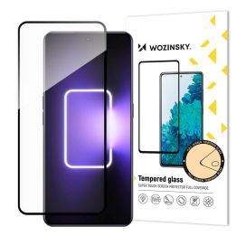 visiškai lipnus grūdintas stiklas Realme GT Neo 5 / Realme GT3 9H visam ekranui su juodu rėmeliu