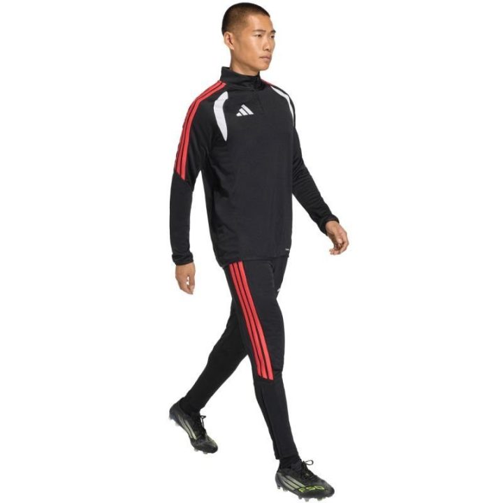Vyriškos treniruočių kelnės adidas Tiro 26, juodos ir raudonos