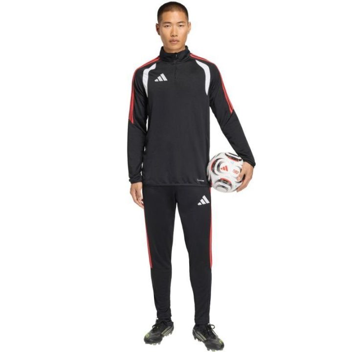 Vyriškos treniruočių kelnės adidas Tiro 26, juodos ir raudonos