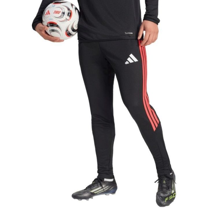 Vyriškos futbolo kelnės adidas Tiro 26 League, juodos ir raudonos