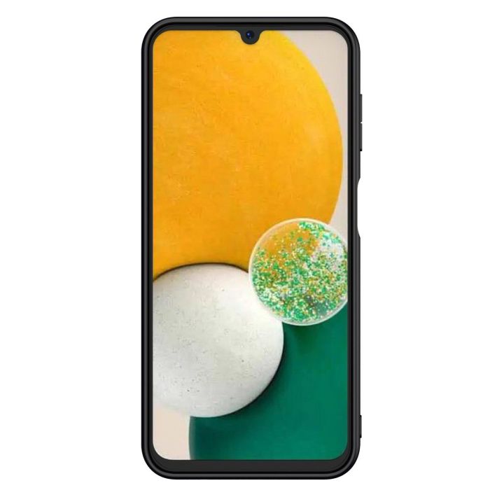 Nillkin tekstūruotas dėklas Samsung Galaxy A14 5G / Galaxy A14 sustiprintas nailoninis dėklas, juodas