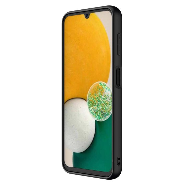 Nillkin tekstūruotas dėklas Samsung Galaxy A14 5G / Galaxy A14 sustiprintas nailoninis dėklas, juodas