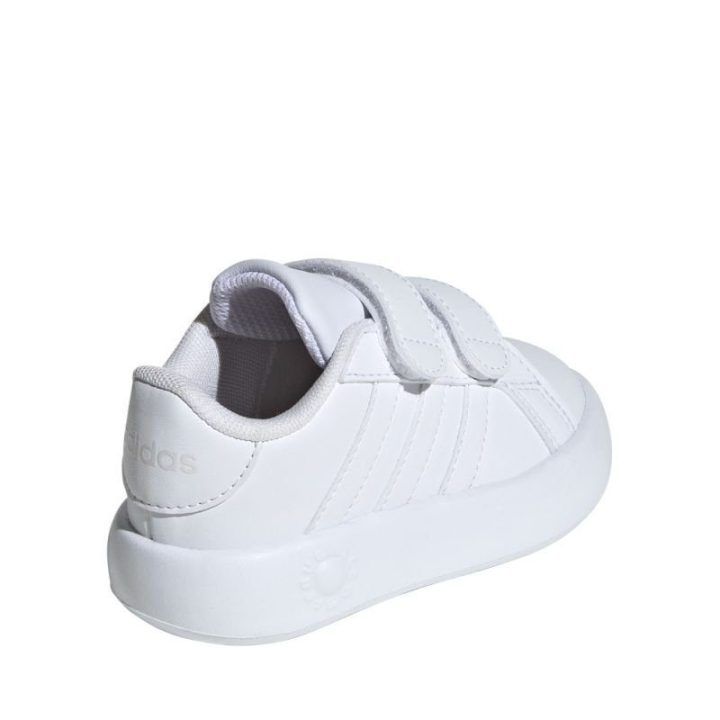 Vaikiški sportbačiai su lipukais adidas Grand Court 2.0, balti