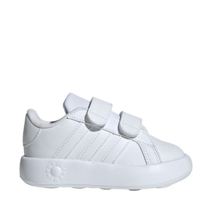 Vaikiški sportbačiai su lipukais adidas Grand Court 2.0, balti