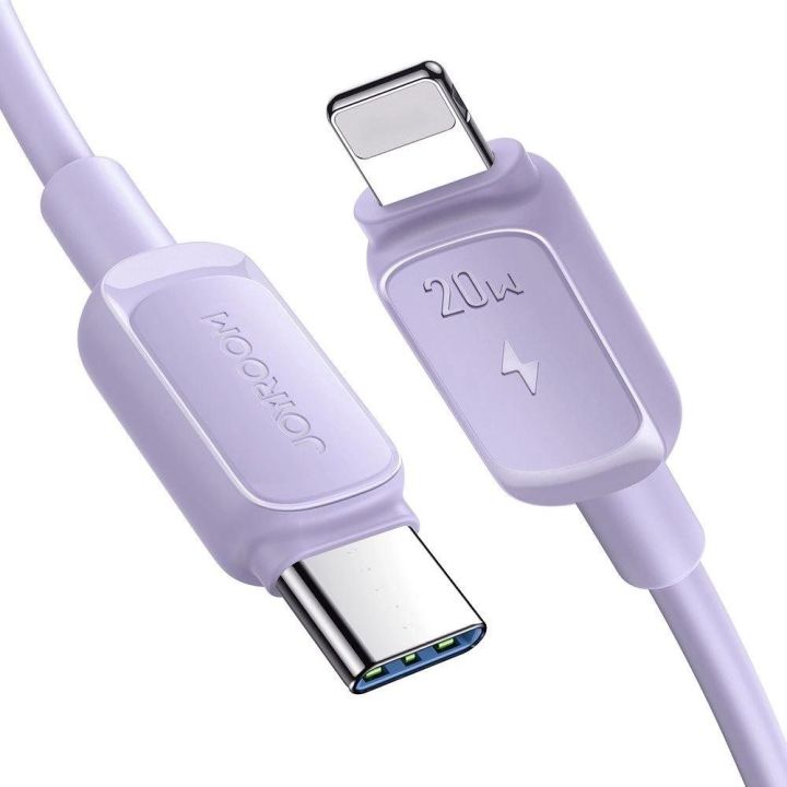 USB C - Lightning 20W 1,2 m kabelis S-CL020A14 - fioletowy