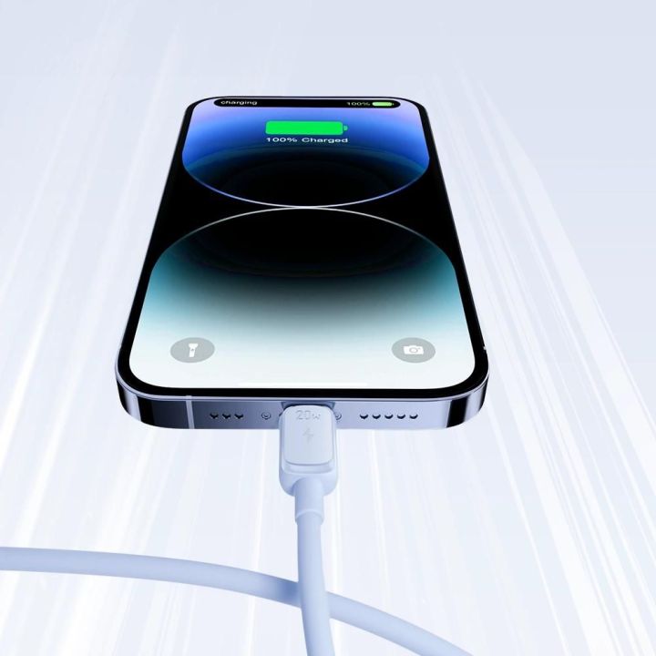 USB C - Lightning 20W 1,2 m kabelis S-CL020A14 - mėlynas