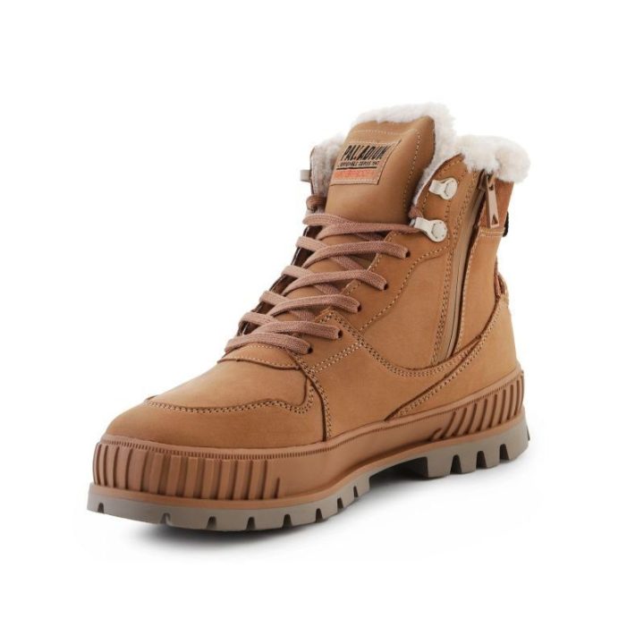 Pašiltinti auliniai batai Palladium Pallashock Warm WP, rudi