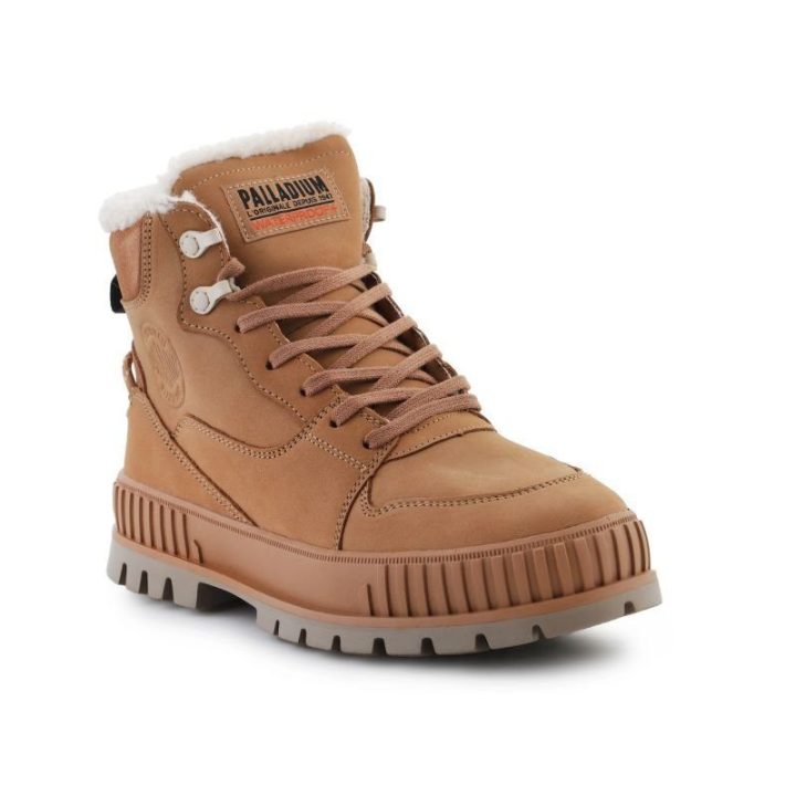 Pašiltinti auliniai batai Palladium Pallashock Warm WP, rudi