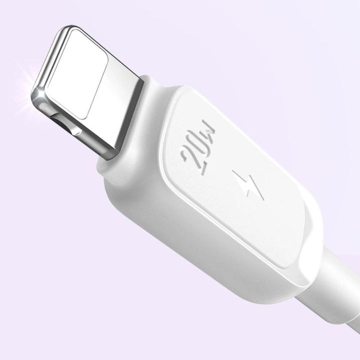 Kabelis USB C - Lightning 20W 1,2 m S-CL020A14 - baltas