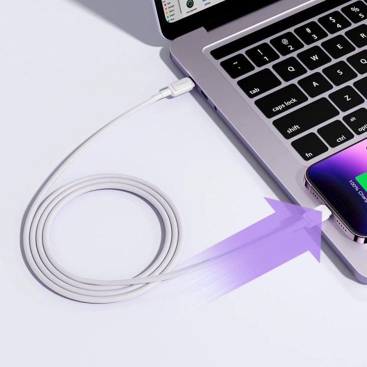 Kabelis USB C - Lightning 20W 1,2 m S-CL020A14 - baltas