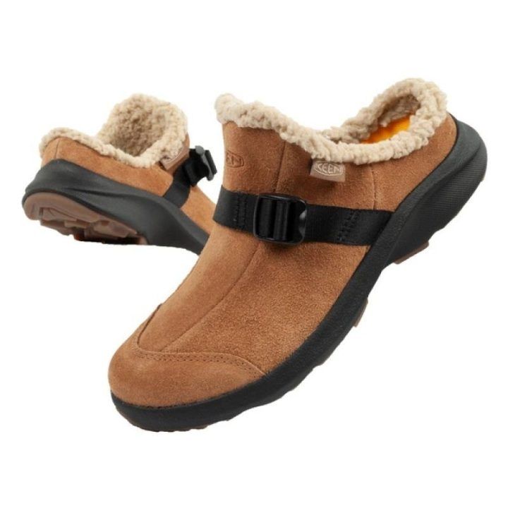Moteriškos zomšinės įspiriamos klumpės KEEN Hood Clog