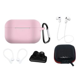 AirPods Pro 2 / AirPods Pro 1 silikoninio dėklo rinkinys + dėklas / ausų spaustukas / kaklo dirželis / laikrodžio dirželio laiki