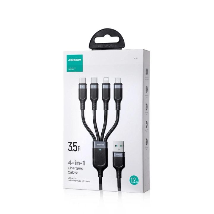 USB 4in1 USB 1T4018A18 - juodas