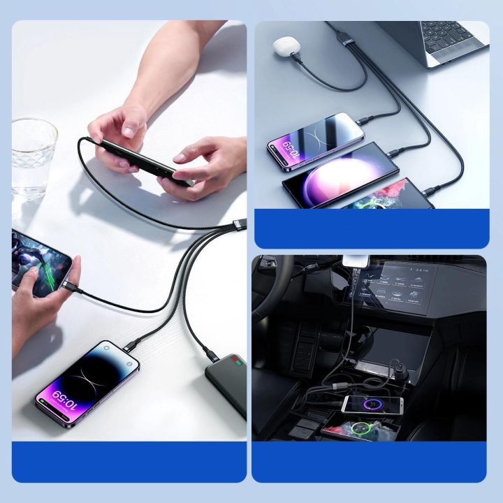 USB 4in1 USB 1T4018A18 - juodas