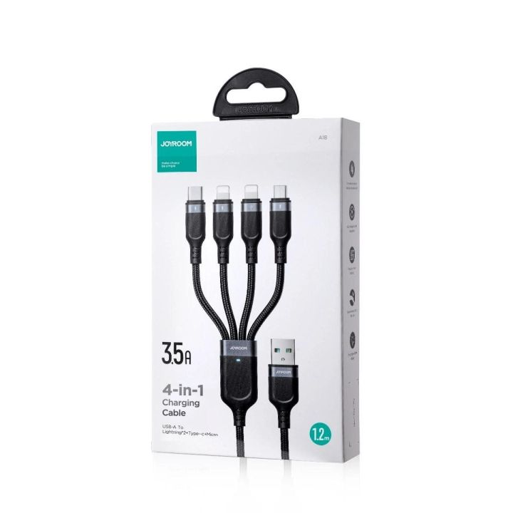 USB 4in1 USB 1T4018A18 - juodas