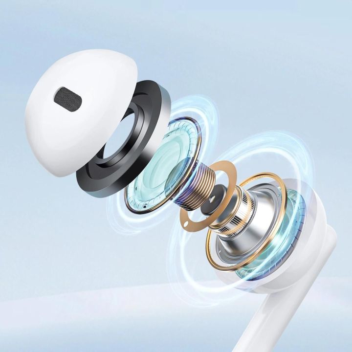Laidinės mini jack ausinės su nuotolinio valdymo pulteliu JR-EW01 - baltos spalvos