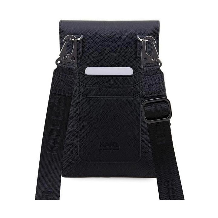 Torebka Karl Lagerfeld Saffiano Karl&Choupette - czarna