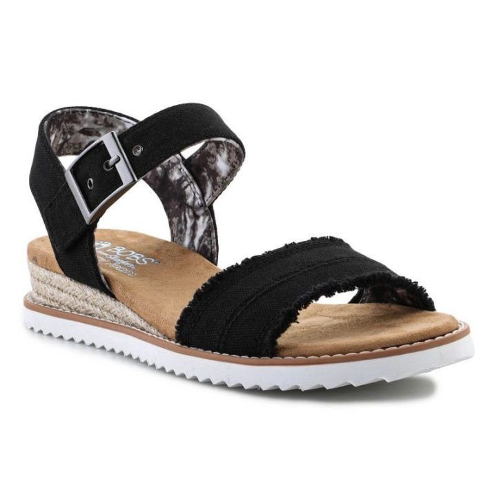 Moteriškos basutės su Memory Foam vidpadžiu Skechers BOBS, juodos