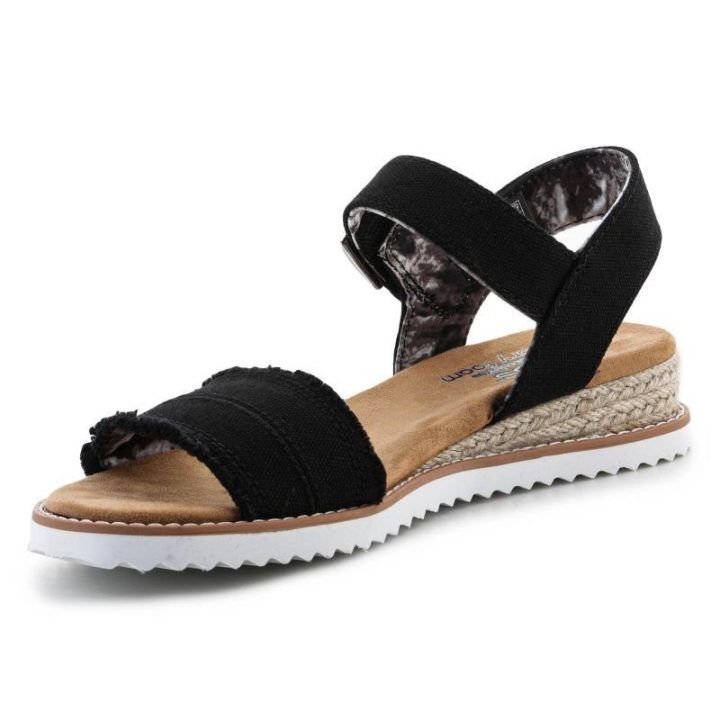 Moteriškos basutės su Memory Foam vidpadžiu Skechers BOBS, juodos