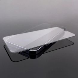 Viso ekrano grūdintas stiklas 2 vnt. Full Glue su rėmeliu, skirtas iPhone 15 - juodas