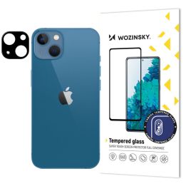 9H grūdintas stiklas iPhone 15 Plus kamerai Full Camera Glass - juodas