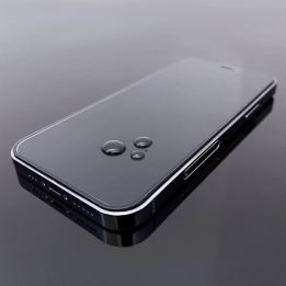 Case Friendly Full Glue viso ekrano grūdintas stiklas su rėmeliu iPhone 15 Pro - juodas