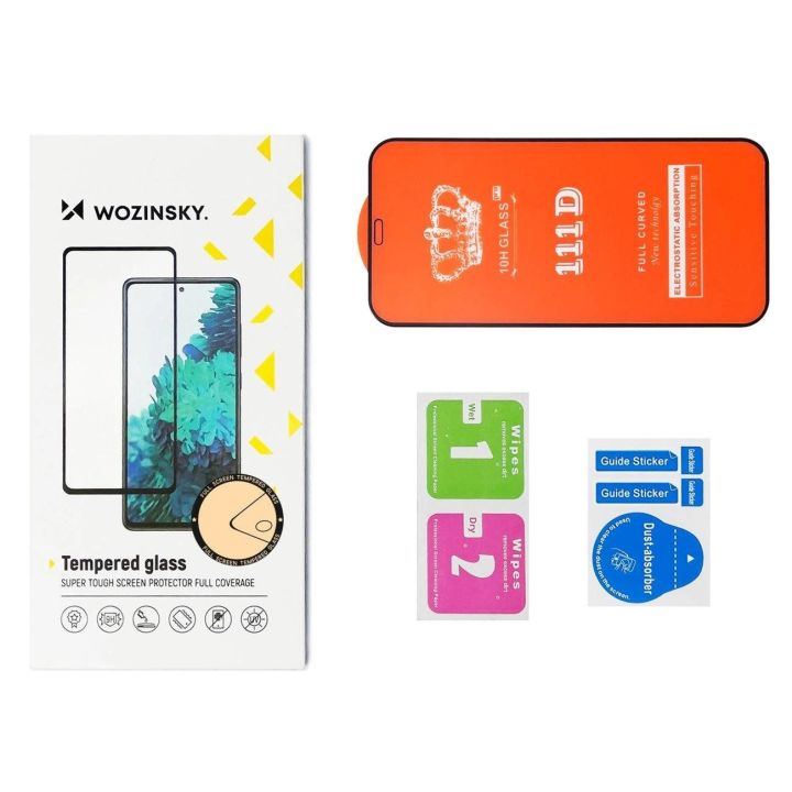 Case Friendly Full Glue viso ekrano grūdintas stiklas su rėmeliu iPhone 15 Pro - juodas