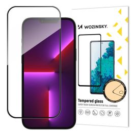 Case Friendly Full Glue iPhone 15 Plus viso ekrano grūdintas stiklas su rėmeliu - juodas